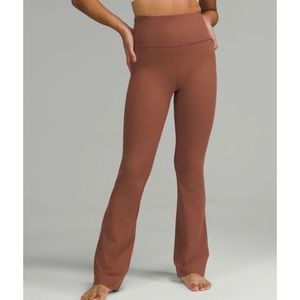 Lululemon Groove Super High Rise Flare Pant Nulu Ancient Copper Pants Yoga